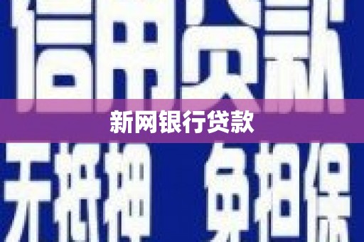 澧县新网银行贷款