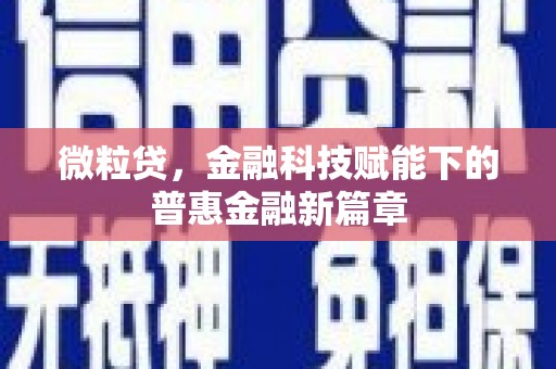 澧县微粒贷，金融科技赋能下的普惠金融新篇章