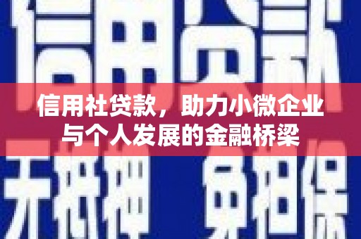 澧县信用社贷款，助力小微企业与个人发展的金融桥梁
