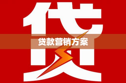 澧县贷款营销方案
