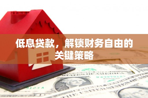 澧县低息贷款，解锁财务自由的关键策略