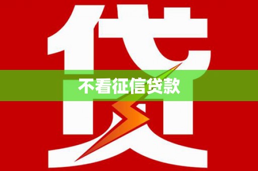 澧县不看征信贷款