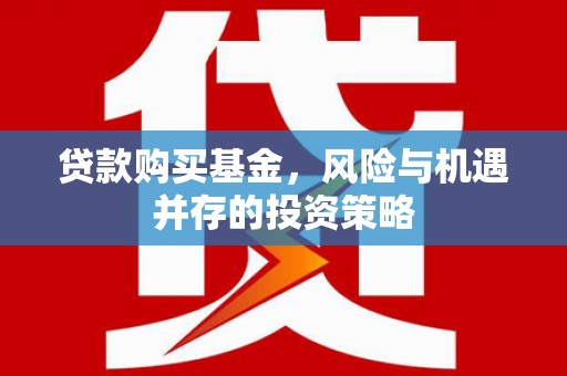 澧县贷款购买基金，风险与机遇并存的投资策略