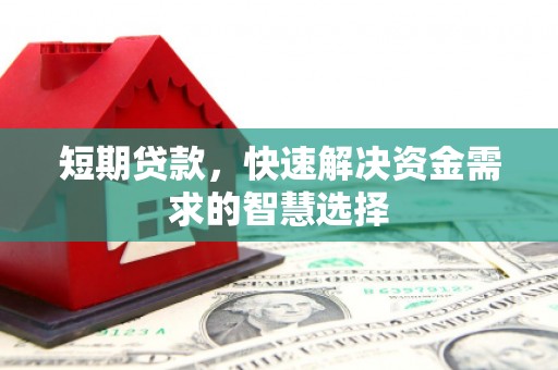 澧县短期贷款，快速解决资金需求的智慧选择
