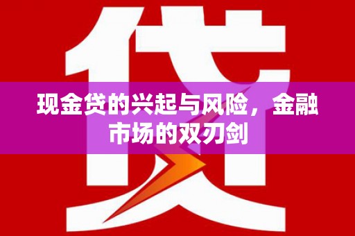 澧县现金贷的兴起与风险，金融市场的双刃剑