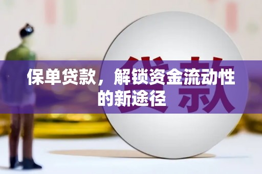 澧县保单贷款，解锁资金流动性的新途径
