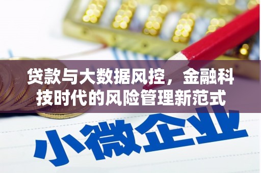 澧县贷款与大数据风控，金融科技时代的风险管理新范式