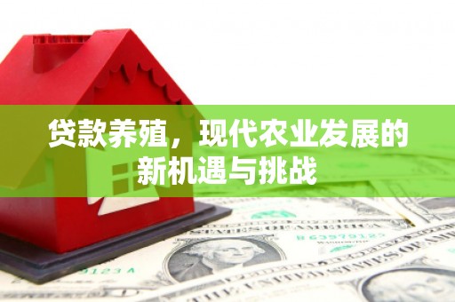 澧县贷款养殖，现代农业发展的新机遇与挑战