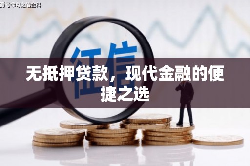 澧县无抵押贷款，现代金融的便捷之选
