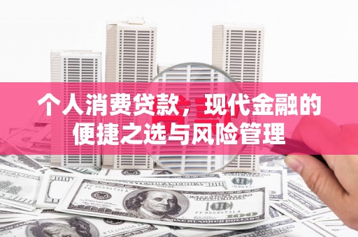 澧县个人消费贷款，现代金融的便捷之选与风险管理