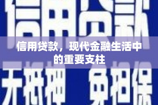 澧县信用贷款，现代金融生活中的重要支柱