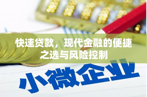 澧县快速贷款，现代金融的便捷之选与风险控制