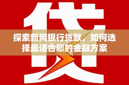 澧县探索新网银行贷款，如何选择最适合您的金融方案