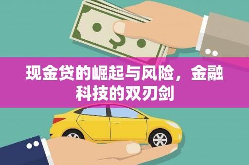 澧县现金贷的崛起与风险，金融科技的双刃剑