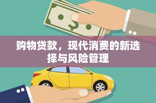 澧县购物贷款，现代消费的新选择与风险管理