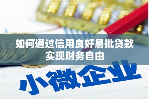 澧县如何通过信用良好易批贷款实现财务自由