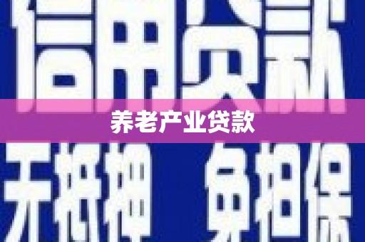 澧县养老产业贷款