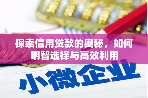 澧县探索信用贷款的奥秘，如何明智选择与高效利用