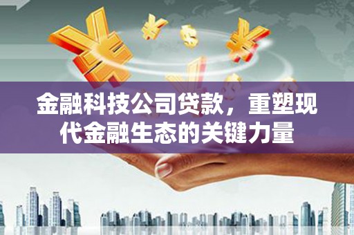澧县金融科技公司贷款，重塑现代金融生态的关键力量
