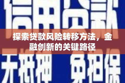 澧县探索贷款风险转移方法，金融创新的关键路径