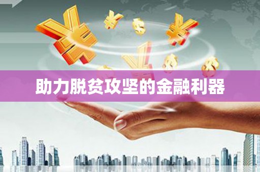 澧县助力脱贫攻坚的金融利器