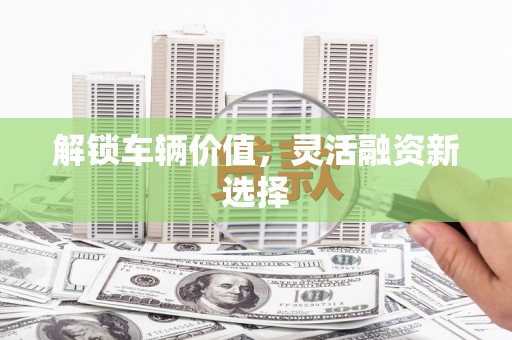 澧县解锁车辆价值，灵活融资新选择