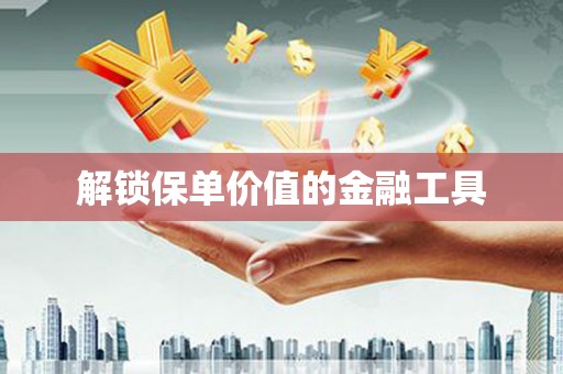 澧县解锁保单价值的金融工具