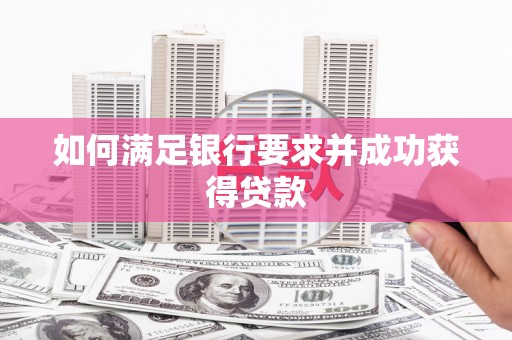 澧县如何满足银行要求并成功获得贷款