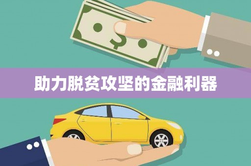 澧县助力脱贫攻坚的金融利器