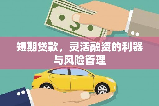 澧县短期贷款，灵活融资的利器与风险管理