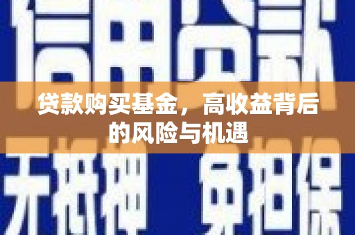 澧县贷款购买基金，高收益背后的风险与机遇
